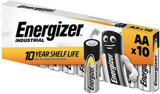 Energizer Industrial Αλκαλικές Μπαταρίες AA 1.5V 10τμχ