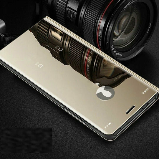 Hurtel Clear View Book Πλαστικό Χρυσό (Huawei P30 Pro)