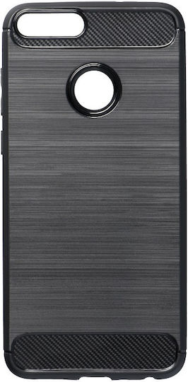 Forcell Enjoy 7S Back Cover Σιλικόνης Μαύρο (Huawei P Smart)