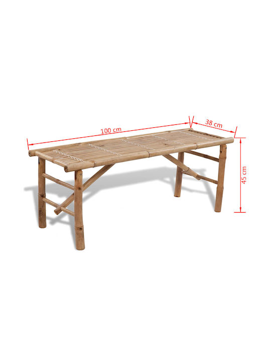 Outdoor Dining Set 3 Pieces Bamboo