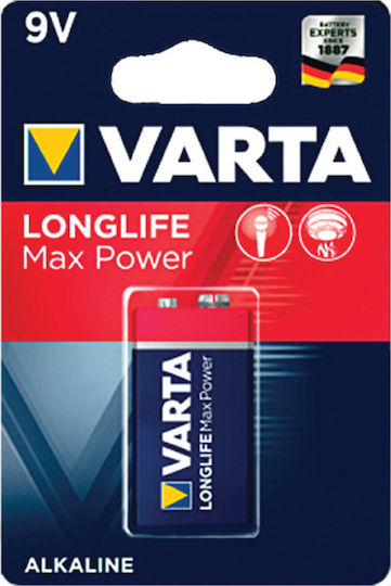 Varta Longlife Max Power Алкална Батерия 9V 1бр