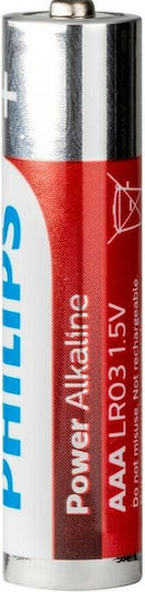 Philips Power Αλκαλικές Μπαταρίες AAA 1.5V 6τμχ