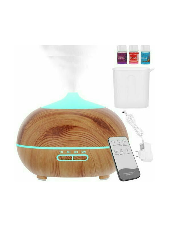 Led Aromatherapy Diffuser Brown 300ml 00010948