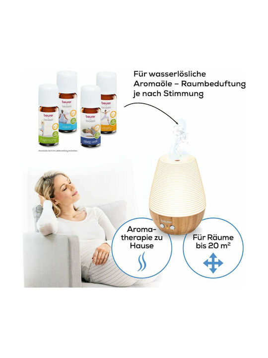 Beurer Ultraschall Aromatherapie-Diffusor LA 40 mit Timer Weiß 12W 60626
