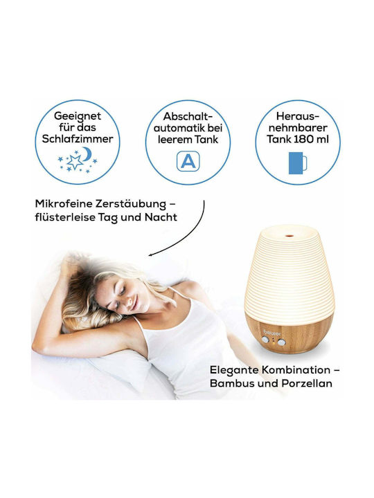 Beurer Ultraschall Aromatherapie-Diffusor LA 40 mit Timer Weiß 12W 60626