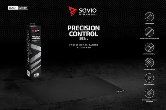 Savio Precision Control Gaming Mouse Pad XL (700mm) Μαύρο SAVGBEPCL