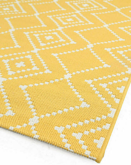 Royal Carpet Flox 47 Килим Правоъгълена Лятно време Плетеница Жълт