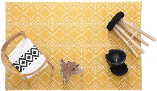 Royal Carpet Flox 47 Килим Правоъгълена Лятно време Плетеница Жълт