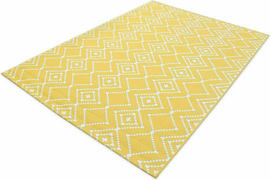 Royal Carpet Flox 47 Килим Правоъгълена Лятно време Плетеница Жълт