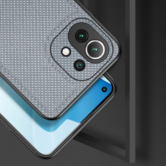 Dux Ducis Fino Silicone / Fabric Back Cover Blue (Mi 11 Lite / 11 Lite 5G / 11 Lite 5G NE)