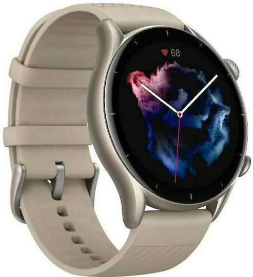 Amazfit GTR 3 Aluminium 46mm Waterproof Smartwatch with Heart Rate Monitor (Moonlight Grey)