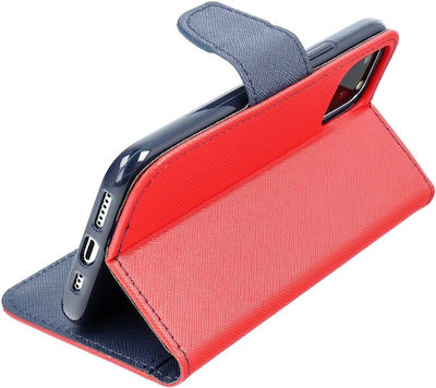 Fancy Synthetic Leather Book Red / Navy (Mi 11 Lite / 11 Lite 5G / 11 Lite 5G NE)