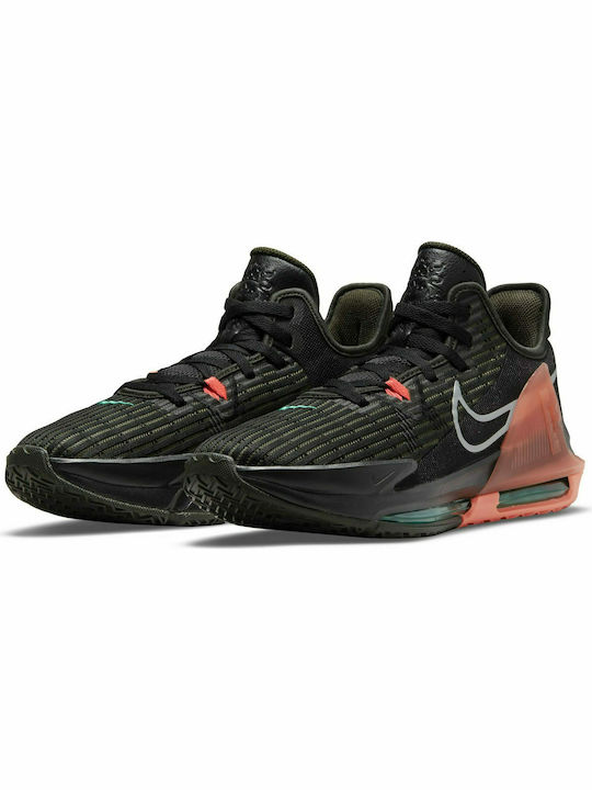 Nike Lebron Witness 6 Ψηλά Μπασκετικά Παπούτσια Black / Sequoia / Crimson Pulse / Metallic Silver