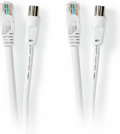 Nedis Καλώδιο Coaxial male / RJ45 male - Coaxial female / RJ45 male 5m CSGP4500WT50 1τμχ