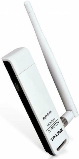 TP-LINK TL-WN722N USB Network Adapter with Wireless Wi-Fi Connection 150Mbps and Detachable Antenna (Standard v3)
