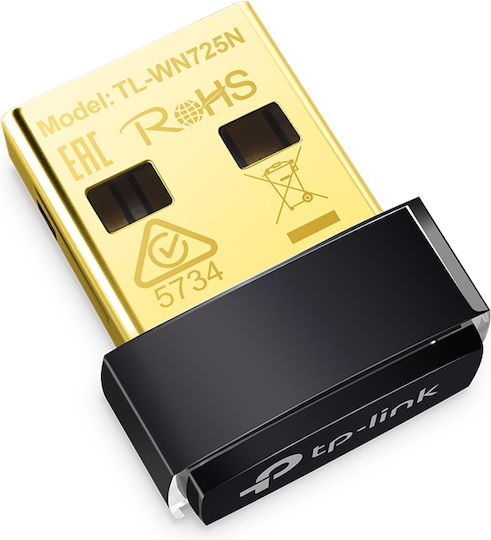 TP-LINK TL-WN725N Αντάπτορας Δικτύου USB με Ασύρματη Σύνδεση Wi-Fi 150Mbps (v3)