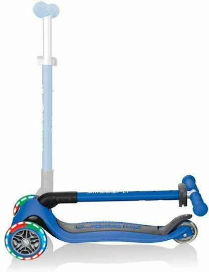 Globber Kids Scooter Foldable Primo Foldable Lights 3-Wheel for 3+ Years Blue