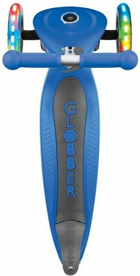 Globber Kids Scooter Foldable Primo Foldable Lights 3-Wheel for 3+ Years Blue
