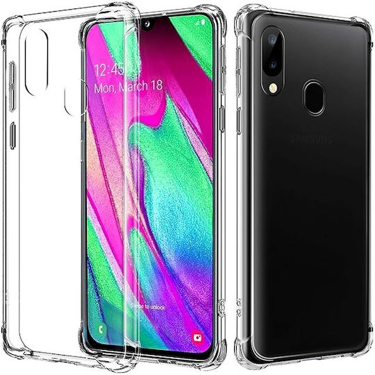Anti-Shock Back Cover Silicone 0.5mm Transparent (Galaxy A40)