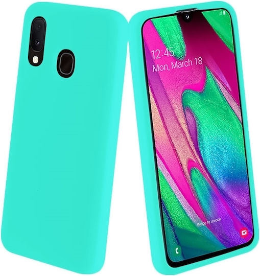 Back Cover Silicon 1.2mm Turcoaz (Galaxy A40)