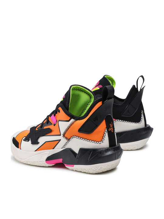 Why Not Zer0.4 Low Basketball Shoes Pale Ivory / Black / Alpha Orange