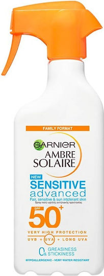 Garnier Ambre Solaire Sensitive Advanced SPF50+ Αδιάβροχο Παιδικό Αντηλιακό Σετ Spray 300ml & Δώρο Sensitive Advanced Kids 200ml