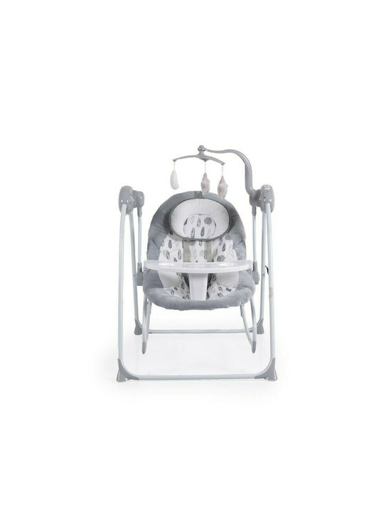 Cangaroo Electric Baby Relax Swing 2 in 1 Rhea with Music Grey for Child up to 9kg 109168