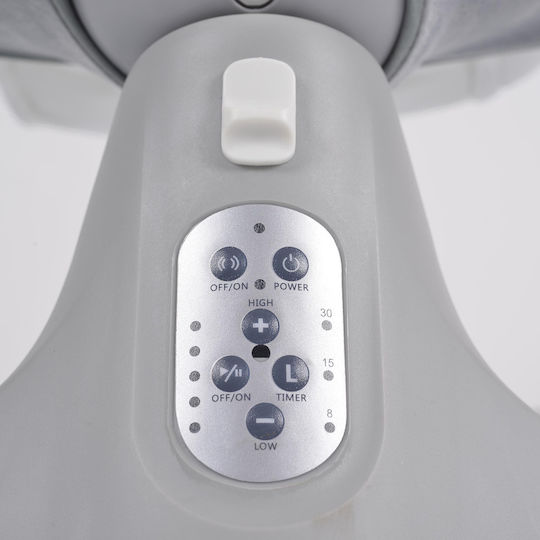 Moni Ηλεκτρικό Relax Μωρού Ari με Μουσική Grey για Παιδί έως 9kg