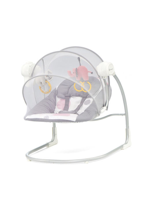 Kinderkraft Elektrisch Baby Relax Minky mit Musik Pink für Kind bis 9kg