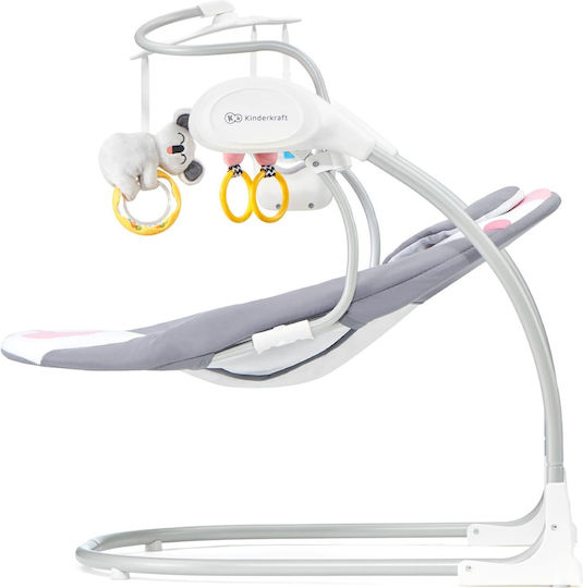 Kinderkraft Electric Baby Relax Minky with Music Pink for Child up to 9kg
