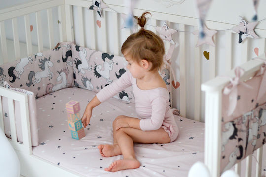 La Millou Navy Jungle Crib Bumpers Classic Inside Blue 25x210cm