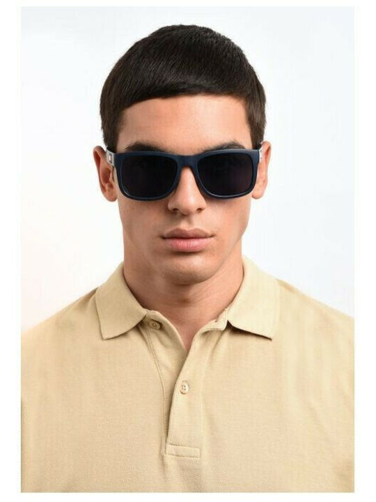Tommy Hilfiger Men's Sunglasses with Black Plastic Frame and Black Polarized Lens TH1556/S 003/M9