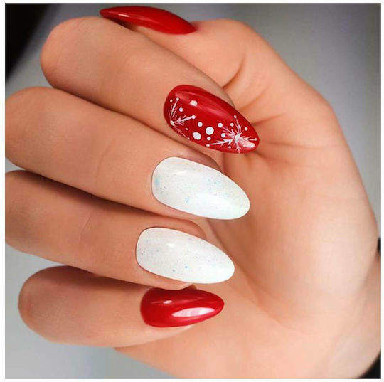 Semilac Classic Semi-Permanent Nail Polish Intense Red 027 7ml 1pcs