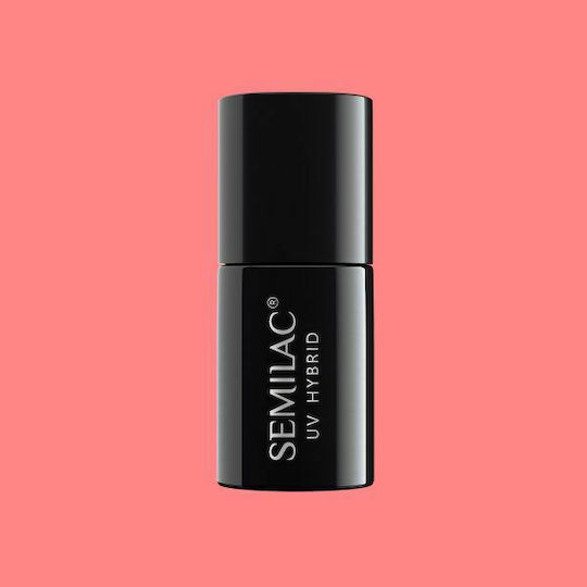 Semilac Classic Semi-Permanent Nail Polish PasTells Salmon Pink 274 7ml 1pcs