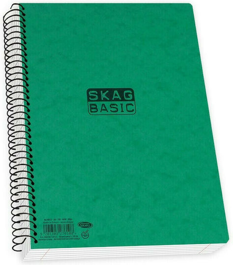 Skag Spiral Notebook Ruled A4 60 Sheets 2 Subjects Basic (Miscellaneous Designs/Colors)