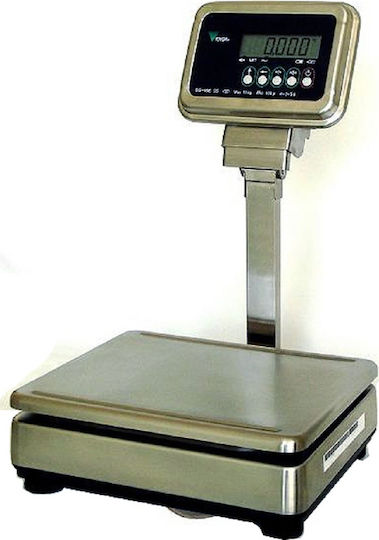 Digi Systems DS-166SS/S-WQ Electronic Retail Scale with Column with Weighing Capacity of 15kg and Division 5gr
