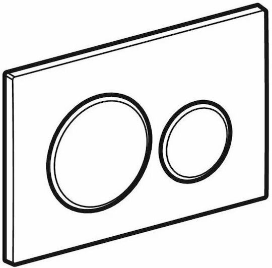 Geberit Sigma 20 Flush Plate Dual Flush Black Matte