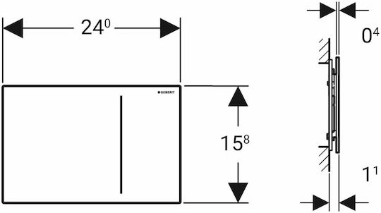 Geberit Sigma 70 Flush Plate Dual Flush