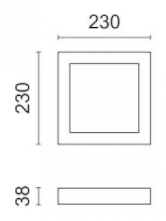 Spot Light Platz Draußen LED Panel 20W mit Natürliches Weiß Licht 4000K