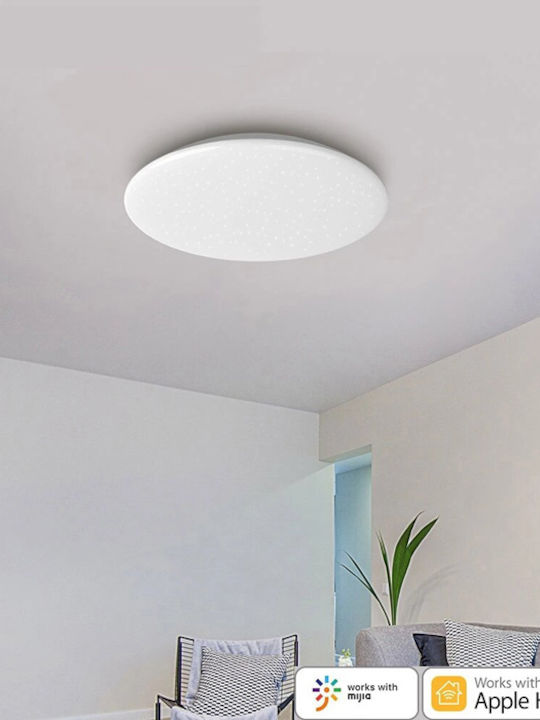 Yeelight Таванно осветление 59.8бр Бяла с Вграден LED и Дистанционно Управление