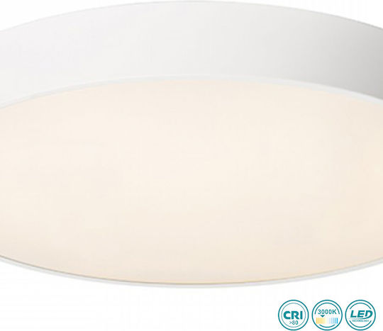 Rendl Light Studio Mezzo 80 Rund Draußen LED Panel 100W mit Warmes Weiß Licht 3000K