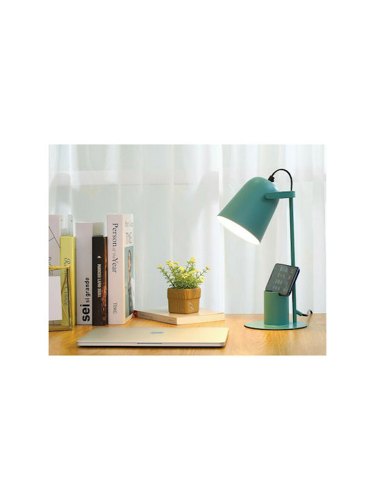 Total Gift Office Lamp for Socket E27 in Green Color