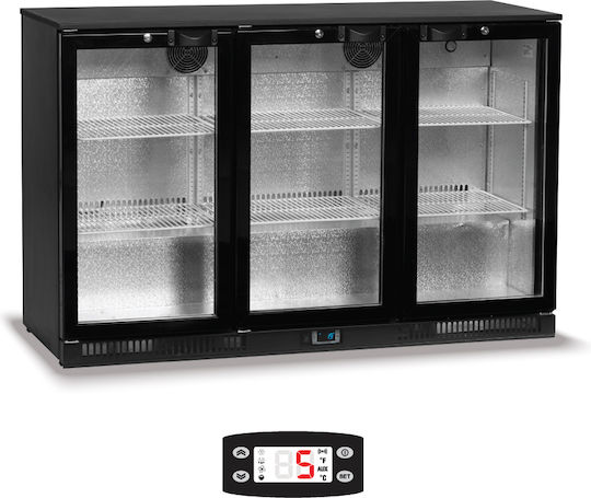 Tefcold Ψυγείο Back Bar 300lt με Τρεις Πόρτες Υ87xΠ135.5xΒ52cm