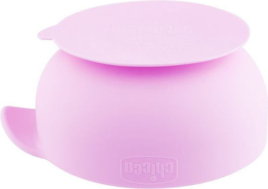 Chicco Παιδικό Μπωλ Φαγητού Take Eat Easy από Σιλικόνη Ροζ