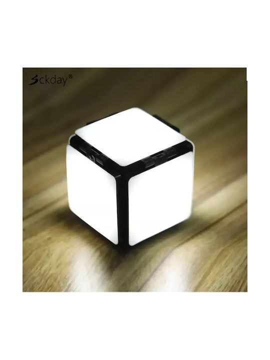Factory Cube Dekorative Lampe Weiß