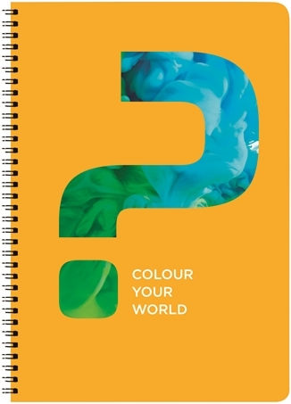 Neohart Spiral Notebook Ruled A4 60 Paper Sheets 2 Subjects Colour Your World (Various Designs or Colours)