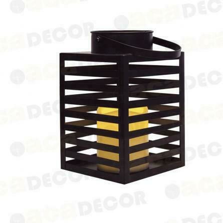 Aca Ebeko Dekorative Lampe Laterna Schwarz