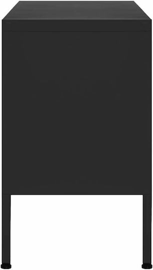 Mobilier Stand TV Metalic Negru L105xA35xÎ50cm