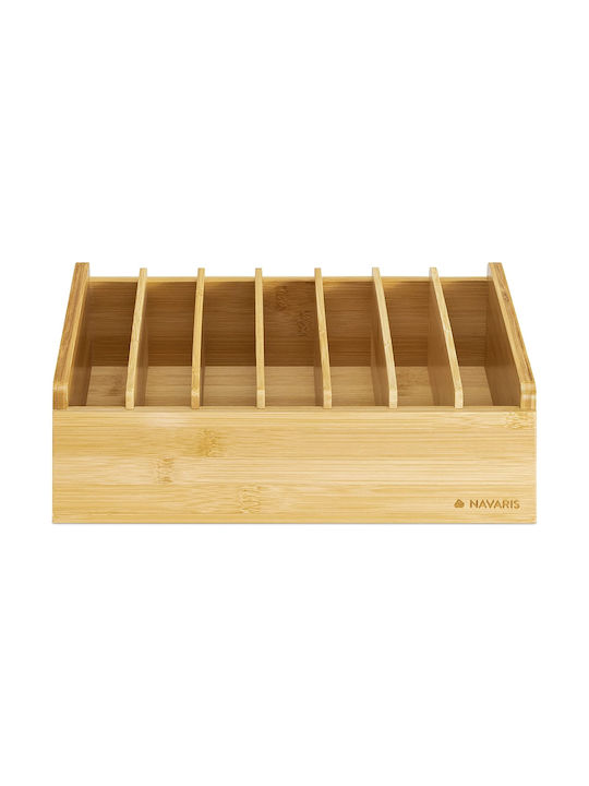 Navaris Επιτραπέζια Βάση Bamboo 30x25x9εκ. Μπεζ