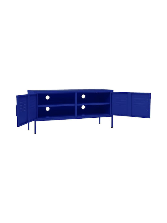 TV-Ständer Mit Metall Nautisch Blau M105xP35xH50cm